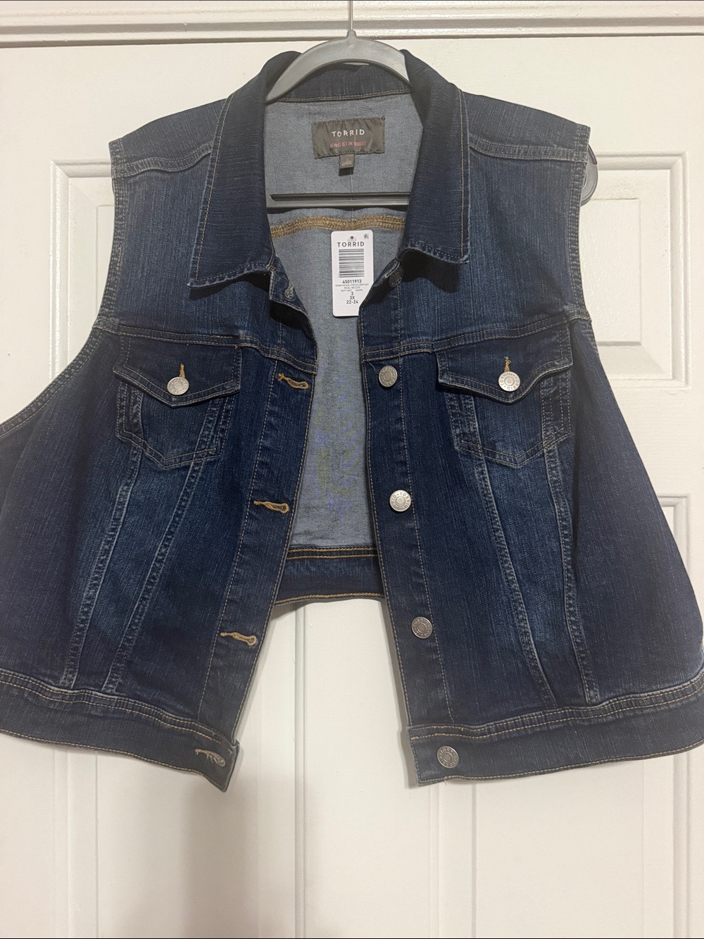 torrid Dark Indigo Denim Vest